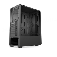 Nouvelle conception de boîtier de PC de jeu en métal Full Tower, compatible ATX/M-ATX/ITX, bande LED ARGB, fenêtre latérale, ports USB/audio noirs, en stock