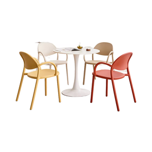 Modern Simple Plastic <strong>Armchair</strong> for Home <strong>and</strong> Apartment Enhancing Coffee Shop Living Room Stackable <strong>Stool</strong> Furniture - Product Image 1