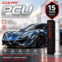 Film de protection de peinture PCU 7,5/8,5 mil, haute élasticité, auto-réparateur, hydrophobe, anti-rayures, résistant aux UV, garantie 15 ans, PPF