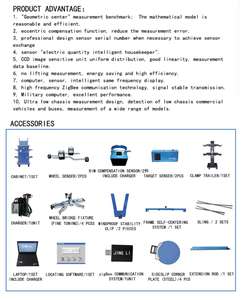 เครื่องจัดแนวล้อรถบรรทุกขนาดใหญ่แบบ3D เครื่องจัดแนวสี่ล้อสำหรับรถบรรทุกรถบรรทุกรถบรรทุกรถบรรทุกรถบรรทุกแบบสี่ล้อลากสีฟ้า - Product Image 4