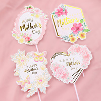 Neuheit Muttertags-Deko: Rosa Quadratische Camilla Marken-Kuchendekoration, Papier-Topper für Partys