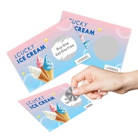 Lucky Win Cartes à gratter Impression personnalisée Cadeaux de récompense à prix réduit Papier à gratter Revêtement UV Forme Taille Conception libre pour l'Europe