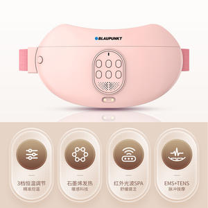 Masajeador de cintura Lanbao, cinturón de terapia de calor por acupresión para columna lumbar y abdomen, alimentado por USB, color rosa - Product Image 6