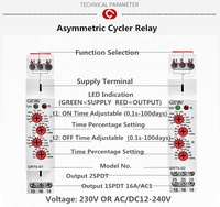 Harga Relay Pengatur Waktu Pelindung yang Dapat Disesuaikan GEYA Electric Factory Shop GRT8-S1 A230 Cycler 12v 24v 48 Volt DC