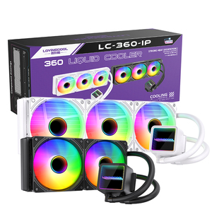 Tản nhiệt CPU AIO LOVINGCOOL độc đáo mới 280W TDP, tản nhiệt nước 360mm, quạt ARGB PWM, làm mát bằng nước cho <span class=keywords><strong>case</strong></span> máy tính, hiệu ứng gương vô cực - Product Image 5