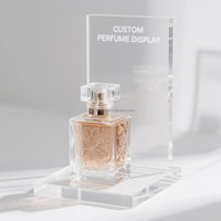 Présentoir de bouteille d'huile essentielle personnalisé de haute qualité support cosmétique en acrylique présentoir de parfum de maquillage