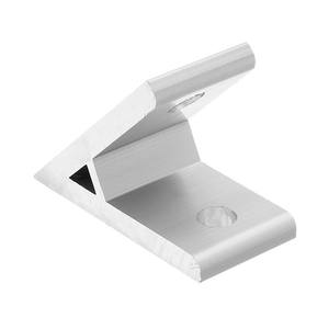 Profilés en aluminium industriel, supports d'angle à 45 degrés, fixation directe simplifiée, argent-blanc, vente en gros - Product Image 1