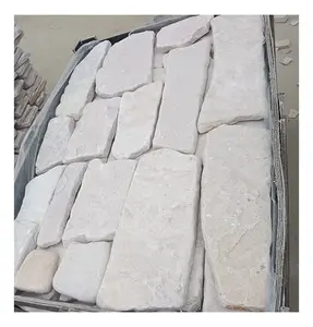 Tumbled loose stone sandstone ledgestone veneer panels for siding wall cladding
