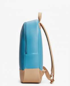 Modern Two Tone PU <b>Leather</b> <b>Backpack</b> Slim Fit Lightweight School and College Use Daily Use <b>Backpack</b> - Product Image 3