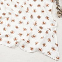 Couverture d'emmaillotage multifonctionnelle Kangobaby pour tout-petits, en mousseline 2 couches 100% coton gaze, avec imprimés animaux