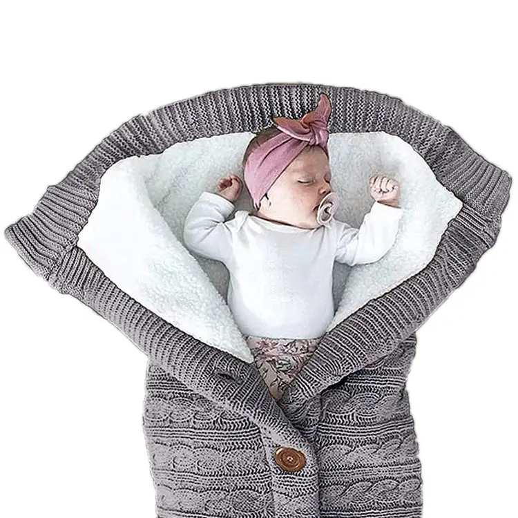 Couverture tricotée pour emmaillotage, pour bébé, nouveau-né, serviette, minnie,