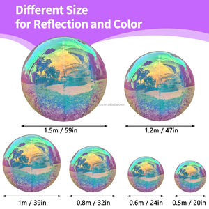 Boule miroir <span class=keywords><strong>gonflable</strong></span> colorée, grande boule en PVC brillante, <span class=keywords><strong>ballon</strong></span> miroir <span class=keywords><strong>géant</strong></span> pour événements et fêtes sur scène, spectacles publicitaires, décoration - Product Image 6