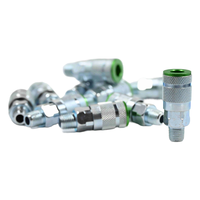 Outils matériels-Kit de connecteur mâle NPT vert de type A 10 pièces de style américain de 1/4 pouces, version personnalisée standard OEM