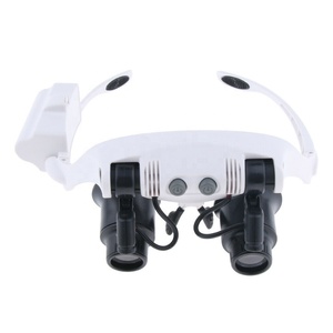 NO.9892GJ-3A Illuminated Hands-Free Double <strong>Watch</strong> <strong>Repair</strong> <strong>Magnifying</strong> Glasses with LED Light - Product Image 1