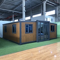 Maisons Préfabriquées Modulables Prêtes à l'Emploi de 2, 3, 4, 5 Chambres, Maisons Conteneurs Pliables et Extensibles de 20 Pieds, Petites Maisons Habitables