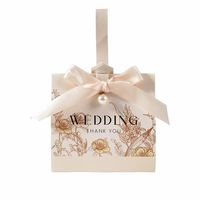 QI YUAN Recycelbare Elegante Schleife Blumen-Hochzeitsgeschenkbox mit Wellpappe Prägung Matt-Laminierung Band