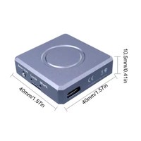4TB SSD kapasitas tinggi kandang JMS583 USB eksternal 10Gbps M.2 NVMe USB dukungan ekspansi pembaca adaptor untuk 2230 SSD