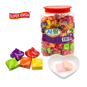 OEM Assorted Packing Sour Fruit Swiss Sugar Press Soft Chewy Candy
