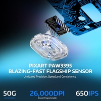Attack Shark X6 Mouse Souris gamer légère à trois modes PAW3395 Esport Rechargeable RGB Souris sans fil de jeu pour ordinateur