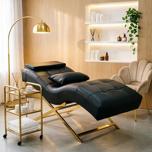 Camilla de Masaje Curva Rosa, Cama de Belleza Tapizada, Silla Plegable para Tratamientos de Salón, Spa y Estudio - Product Image 2