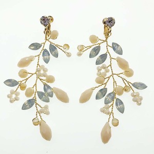 SLBRIDAL Handmade Rhinestones Crystal Pearl <strong>Clip</strong> <strong>on</strong> Wedding Dangle <strong>Earring</strong> Bridal Chandelier <strong>Earring</strong> Fashion Women Girls Jewelry - Product Image 4