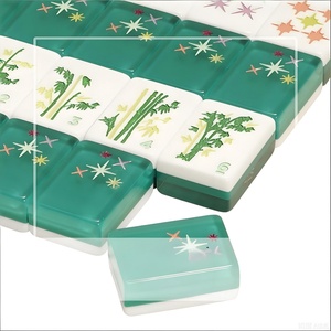 Juego de Mahjong Americano de Tres Capas de Acrílico Grabado Personalizado, Estilo Americano, para Entretenimiento Familiar, Juega Juntos - Product Image 5