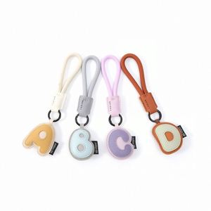 Promotion Customizable English Letters DIY <b>Personalized</b> Laser Printed Durable Exquisite PU Modern Style Minimalist Bag Pendant - Product Image 4