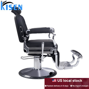 Fauteuil de Barbier Classique en Stock <span class=keywords><strong>Local</strong></span> aux États-Unis – Chaise Exclusive pour Salon de Coiffure – Mobilier de Salon – Fauteuils de Coiffure pour Barbier - Product Image 6