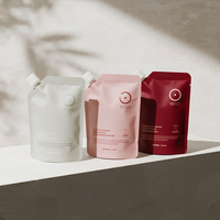 Sachet Doypack en plastique avec bec verseur, imprimé sur mesure, qualité alimentaire, pour boissons, jus, liquides, réutilisable, avec ventouse