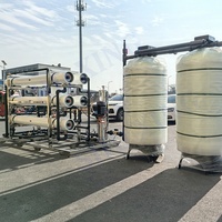 Système de traitement de l'eau par osmose inverse industrielle, filtre multimédia FRP, 3-10 m³/h, machine à eau RO pour ligne de production d'usine