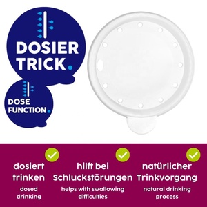 ORNAMIN Couvercle thérapeutique pour boisson - Aide à l'hydratation à débit contrôlé, fixation adaptative pour tasse - Product Image 2