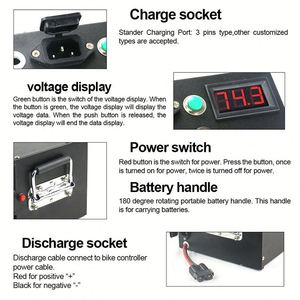 Batería de Litio LifePO4 Personalizada en Caja Metálica, 12V 24AH 36V 48V 60V 30AH 40AH 50AH 100AH, para Uso Marino y Triciclos - Product Image 3