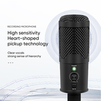 Harga Mikrofon Kondensor USB PC Profesional Biner A12 untuk Rekaman, Streaming, Siaran, dan Podcast