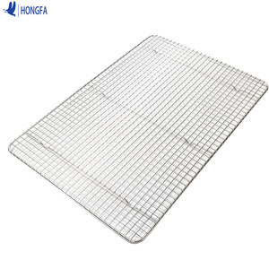 Hongfa Stainless Steel Wire Rack 428x300mm Rectangular Cake Cooling Rack Heat Resistant Oven Baking Accessory - Product Image 5