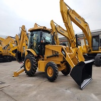 Mesin Kombinasi Kubota Diesel Backhoe Loader 4 Wheel Drive Digger dengan Efisiensi Tinggi Siap Ekspor