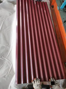 Pra-cat baja galvanis (PPGI) aksesoris dinding bergelombang dan lembaran atap warna dilapisi papan galvanis PPGI