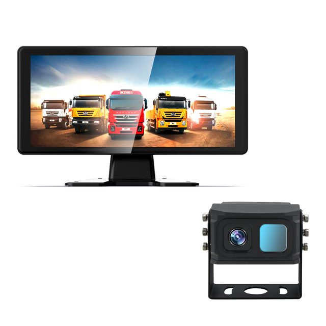 10.36inch AI BSD Monitor Thermal Night Vision System IP69K Waterproof Infrared Thermal 256x192 Resolution Vehicle Safety Camera