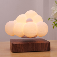 Lámpara de Noche LED Magnética Levitante con Diseño Moderno para Decoración de Dormitorio y Hogar