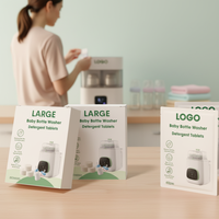Nettoyant pour biberons de marque privée, élimine les résidus de lait et les odeurs, formule hypoallergénique et neutre en carbone
