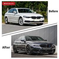 Pour BMW série 5 G30 G38 PRE mise à niveau M5 kit de carrosserie de style large avec pare-chocs avant diffuseur de pare-chocs arrière jupes latérales garde-boue kit de voiture