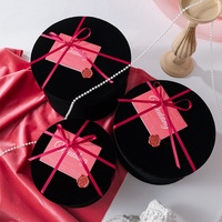 En gros : Cachet de cire en velours, Carte de vœux, Boîte cadeau en velours, Boîte vide, Nœud en ficelle pour cadeau de mariage ou de demoiselle d'honneur