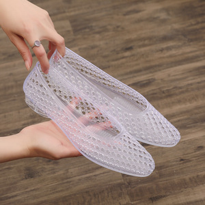 Transparent PVC Pointed Toe Jelly Shoes <b>Slip</b>-<b>On</b> Breathable Summer Flats - Product Image 3