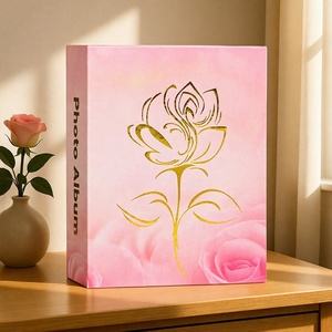 <span class=keywords><strong>Album</strong></span> photo <span class=keywords><strong>à</strong></span> insérer 4R de 6 pouces, 100 <span class=keywords><strong>pages</strong></span>, estampillé or, pour le rangement de photos de mariage - Product Image 6