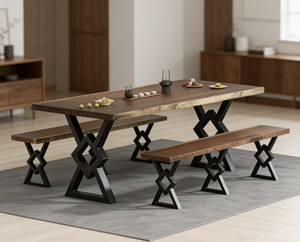 Pieds <span class=keywords><strong>de</strong></span> <span class=keywords><strong>table</strong></span> <span class=keywords><strong>en</strong></span> métal pour <span class=keywords><strong>table</strong></span> <span class=keywords><strong>de</strong></span> bureau, banc, salle à manger, café, style industriel moderne <span class=keywords><strong>en</strong></span> <span class=keywords><strong>fonte</strong></span> et acier - Product Image 1