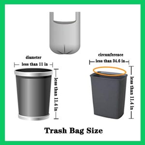 Bolsas de Basura Tipo Camiseta con Refuerzo Lateral, Bolsas de Plástico Resistentes con Asa para el Hombro, para Uso Doméstico, en la Cocina y para Desechos - Product Image 4