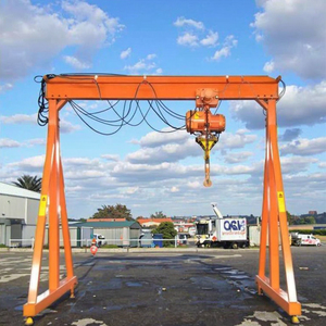 Pont roulant à poutre simple de type mobile à poussée manuelle avec palan à chaîne électrique - Product Image 3