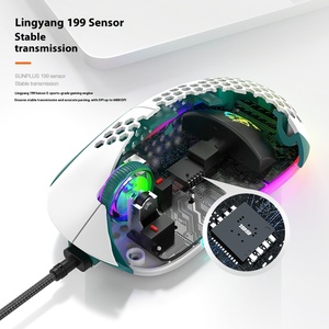 Wolf M8 Tùy Chỉnh RGB Có Dây Chuột Chơi Game Trọng Lượng Nhẹ Với Macro Định Nghĩa Cho Thuận Tay Phải Người Dùng Màu Sắc Phù Hợp Với Máy Tính - Product Image 3