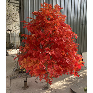 Árbol de Arce Rojo Artificial Grande para Exteriores, Planta Artificial, Árbol de Arce Grande Amarillo Verde para Decoración de Eventos al Aire Libre - Product Image 6