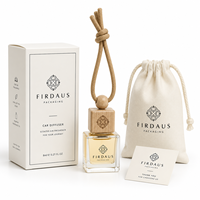 Diffuseur de voiture de luxe Firdaus, flacon suspendu, diffuseur d'arômes, flacon en verre pour parfum, logo personnalisé, fabricant OEM