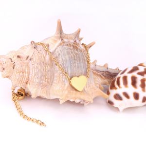 Bracelets et Joncs en Acier Inoxydable Plaqué Or 18 carats avec Cœur en Titane et Fermoir, Prix de Gros Charmant - Product Image 4